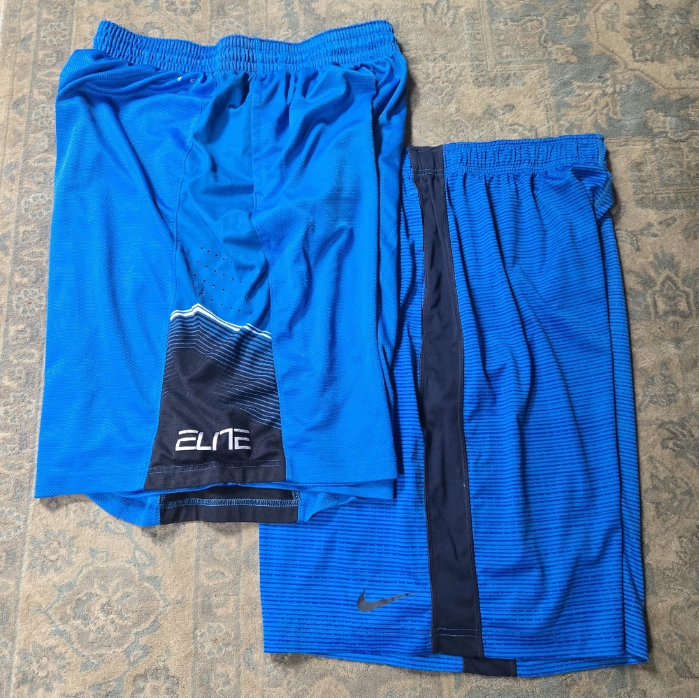Nike Elite Men's Basketball Shorts Blue XL